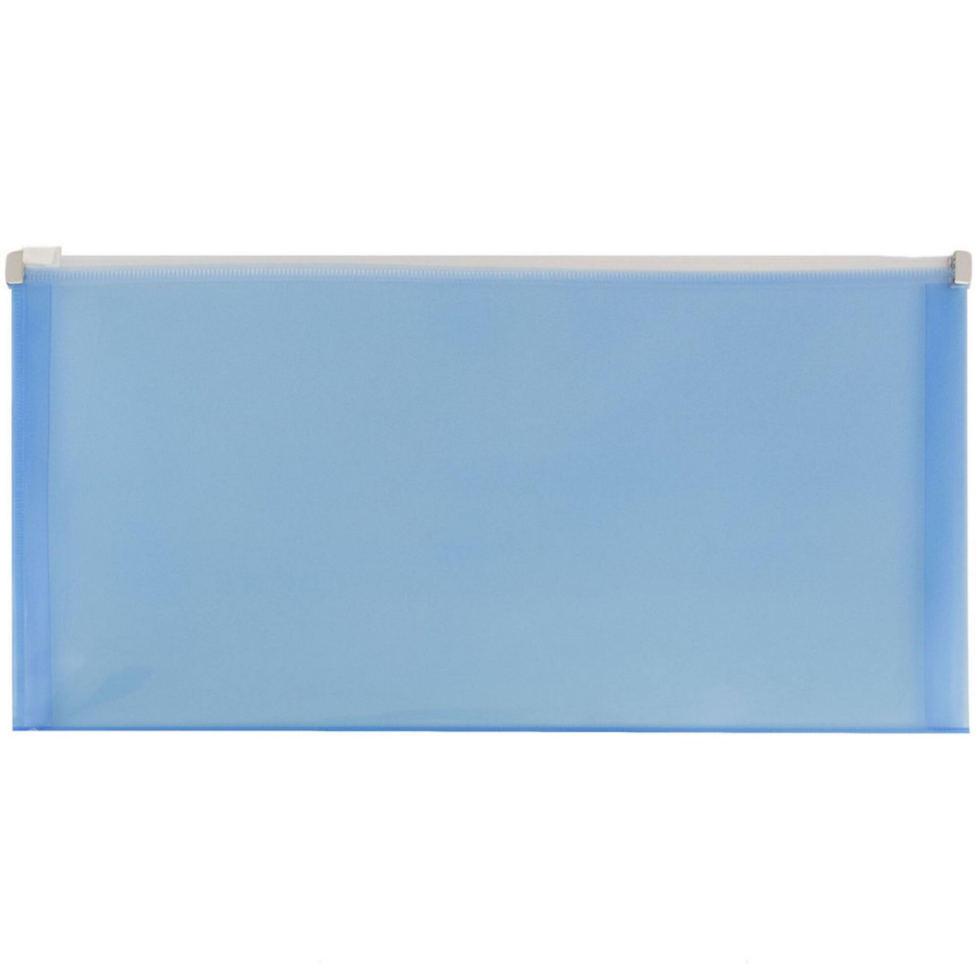 JAM Paper 5" x 10" Plastic Zip Closure Envelopes
